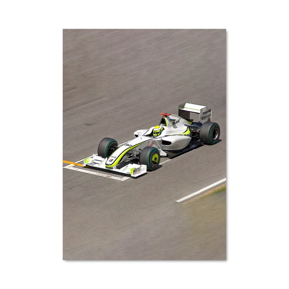 Poster Brawn bgp – affiche Voitures de Formule 1